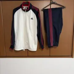 adidas ジャージセット ホワイト/ネイビー 最終価格‼️