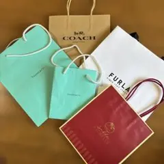 ショップ袋セット（Tiffany, Coach, Furla, など)