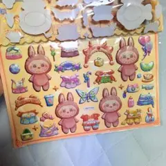 感謝セール!!LABUBUぷくぷくシール 3Dシール　かわいい☆