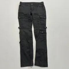 Roen ロエン フレア カーゴパンツ リップストップ クロスガン スカル 