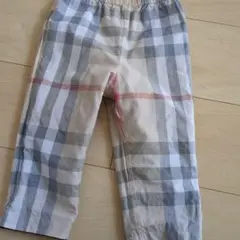 チェック柄パンツ　バーバリー