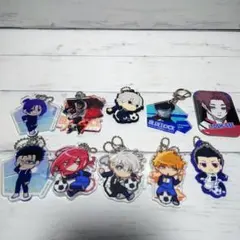 ブルーロックアクリルキーホルダー10点セット　缶バッチ　まとめ売り