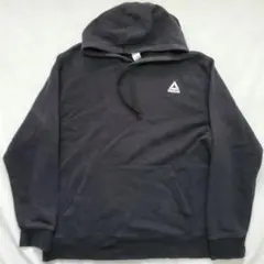 Reebokリーボックパーカーフーディースウェット黒古着刺繍ロゴ無地ワンポイント