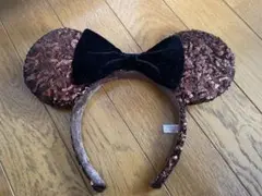 ミニーマウス風カチューシャ（ローズゴールド）