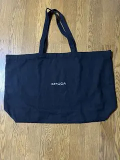 大容量 EMODA エモダ キャンバス ビッグトートバッグ ブラック