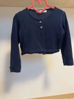 ネイビー ボタン付き カーディガン　ファミリア