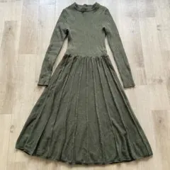 ビームスBEAMS HEART リブニットワンピース　サイズF