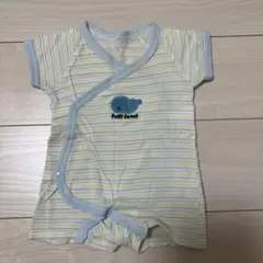 ストライプロンパース60-70センチ