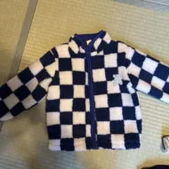 SHEIN チェック柄 フリースジャケット 2-3Y