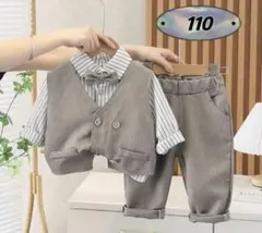 ☆新品☆フォーマル 男の子　セットアップ　入園式　結婚式　スーツ　110cm