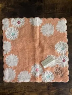 PAUL & JOE SISTER 花柄タオルハンカチ　オレンジ