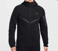 Nike ブラック フルジッパー パーカー　テックフリース　黒　ナイキ　Sサイズ