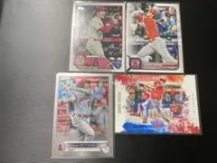 大谷翔平　4枚セット　chrome1枚とデッサン調のインザゾーン含む