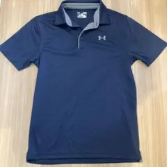 匿名配送メンズUnder Armour ネイビーポロシャツ SM