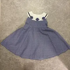 アートレター　ギンガムチェック 花柄刺繍 ノースリーブワンピースのサムネイル