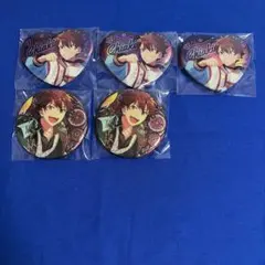 あんスタ 守沢千秋 ハート缶バッジ あんスタ 守沢 千秋 缶バッジ 2個 セット 新品 未開封 メガネ