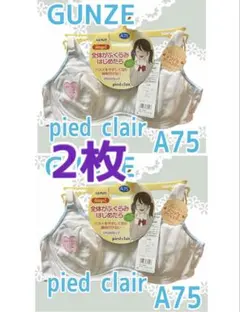 お買い得！半額以下！グンゼ ピエクレール ファーストブラ A75 2枚