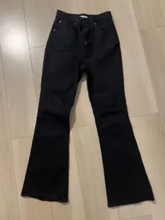 SLY フレアデニム　黒