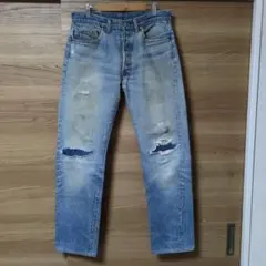【年末SALE】【希少】80s リーバイス501 ボタン裏2