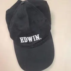 EDWIN 刺繍ロゴ ブラック ベースボールキャップ ユニセックスのサムネイル
