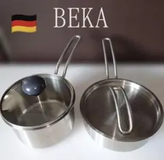 ドイツ製　BEKA　ステンレス　片手鍋　ミルクパン　2点セットのサムネイル