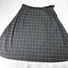訳あり　チェック　フレアスカート　PINORE ピノーレ