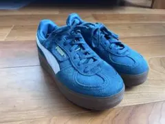 PUMA PALERMO 厚底スニーカー ブルーのサムネイル