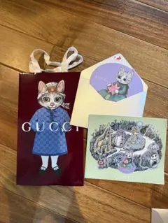 【新品4枚セット 】GUCCI ヒグチユウコ コラボ 限定ショッパー紙袋 グッチ 新品4枚セット 】GUCCI ヒグチユウコ コラボ 限定ショッパー紙袋