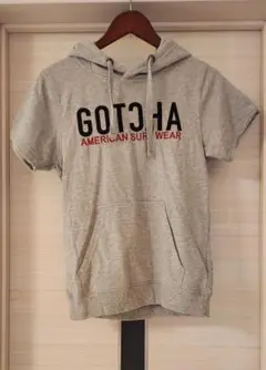 【新品】GOTCHA ガッチャ グレー パーカー 半袖