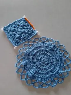 グラニースクエア♥かぎ針編み♥ドイリー