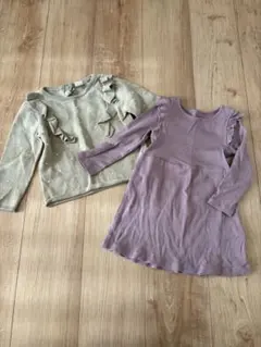 SALE H&M 女の子 トップス ワンピース セット 長袖