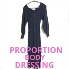 PROPORTION BODY DRESSING ✨ニットロングワンピース　S