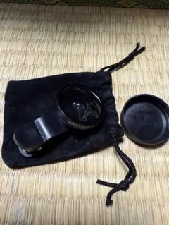 魚眼レンズ 0.4x ブラック 収納ポーチ付き