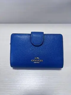 COACH 二つ折り財布 ブルー