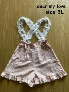 dear my love リボン付きショルダーレースショートパンツ 3Lのサムネイル