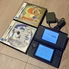ニンテンドーDS Lite ジェットブラック　ハートゴールドソウルシルバーセット