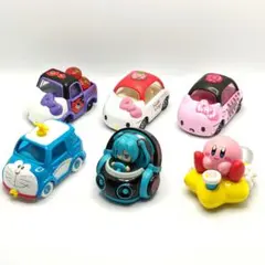 ​【人気キャラ】ドリームトミカ 6台セット初音ミク/キティ/カービィ/ドラえもん