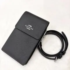 【極美品】COACH（コーチ）スマホショルダー バッグ 斜め掛け