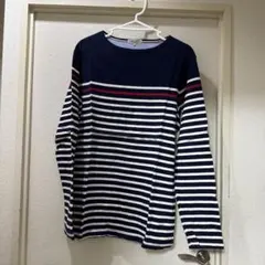 Freude ストライプ 長袖カットソー LL