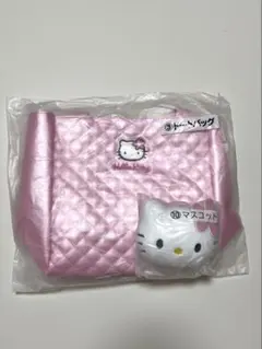 【新品未使用】サンリオ当たりくじ　キティ　キルティングトート＆マスコット