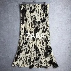 【Mist様】ZARA アニマルプリント サテンミディスカート