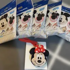 東京ディズニーリゾート ミニーマウス キーホルダー 5個セット