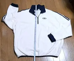 フリースジャケット　ホワイト　ジップアップ