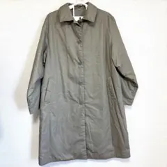 【美品】無印良品 カポック混 中綿ステンカラーコート 大きいサイズ ベージュXL