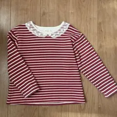 ビケットクラブ♡裏起毛ボーダートレーナー110cm