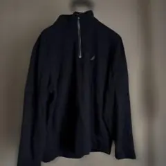 NAUTICA ハーフジップ フリースジャケット ブラック L