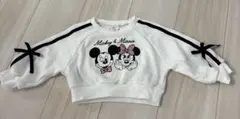 80cm トレーナー　ミッキー ミニー