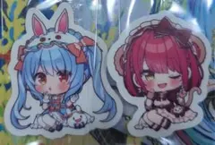 ホロライブ　チョコクランチ　Vol2　ステッカー　ぺこマリ