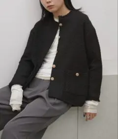 Aunt Marie's ツイードオーバージャケット