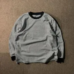 UNIQLO ロンT ボーダー 黒白 ロンT 長袖 XL エアリズム